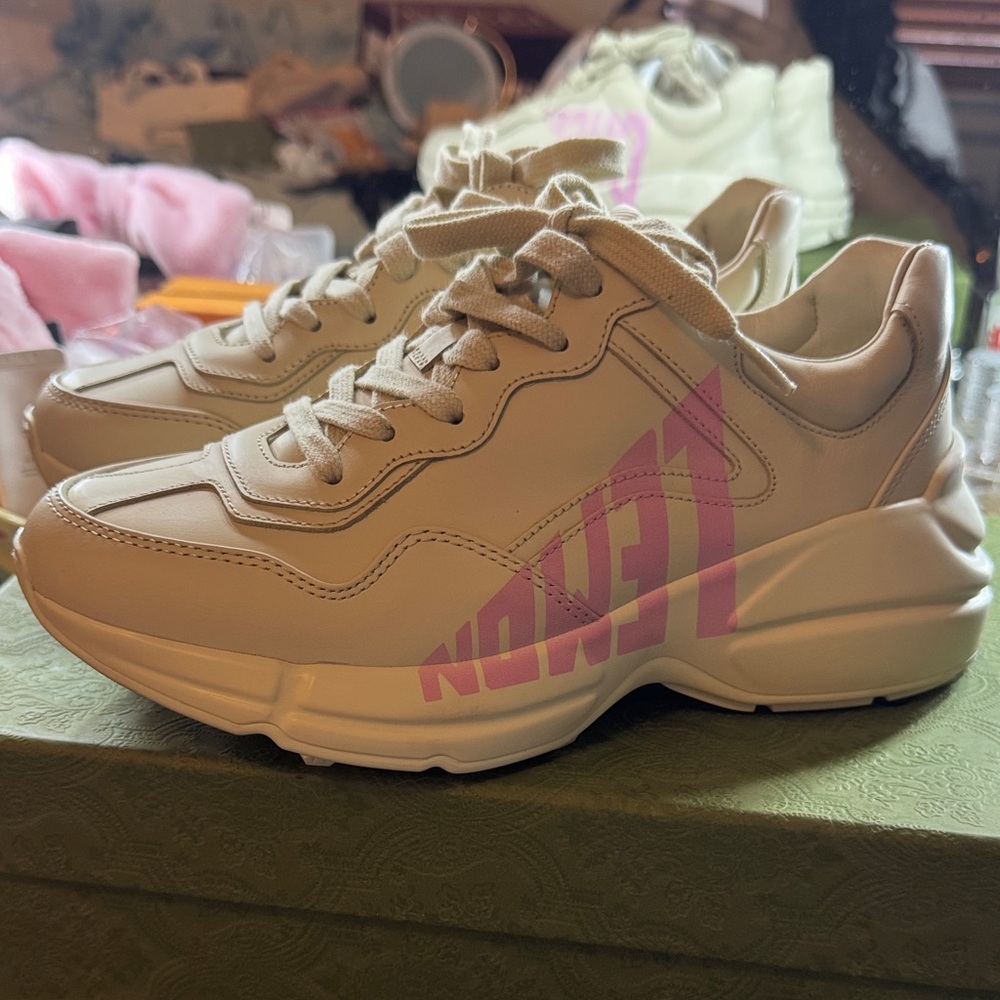 Gucci Women's Rhyton ‘LEMON GUCCI’ Sneaker